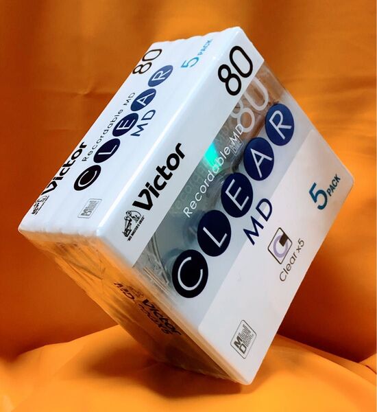 【新品未開封品】Victor☆MDクリアミニディスク80分MD-80QX 5枚入