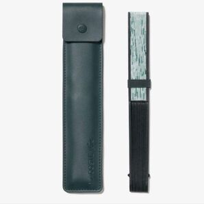 新品未使用 ラコステ 扇子 センス ノベルティ 深緑