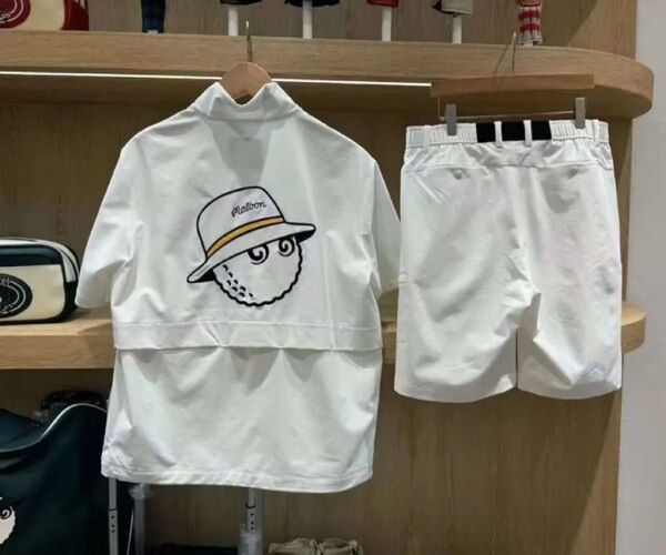 Malbon ポロシャツとショートパンツセット マルボンメンズ セットアップ 上下セット 3色