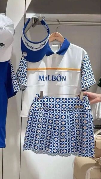 Malbon マルボンゴルフ レディース ポロシャツ スカート 上下2点セット