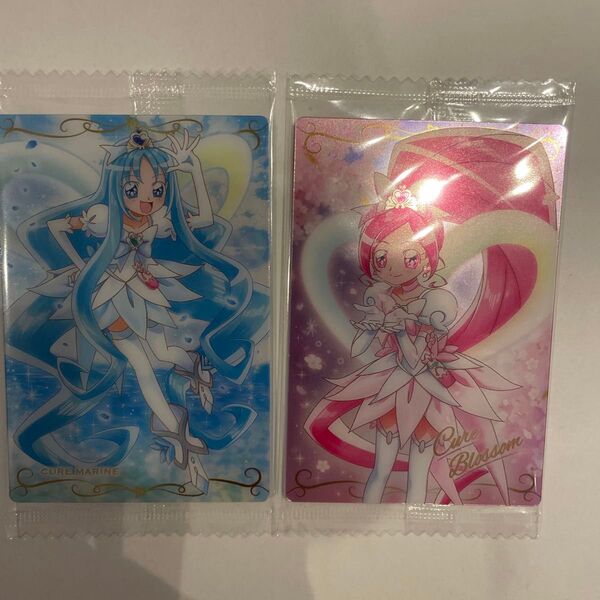 プリキュアカードウエハース10 ハートキャッチプリキュア キュアブロッサム&キュアマリン