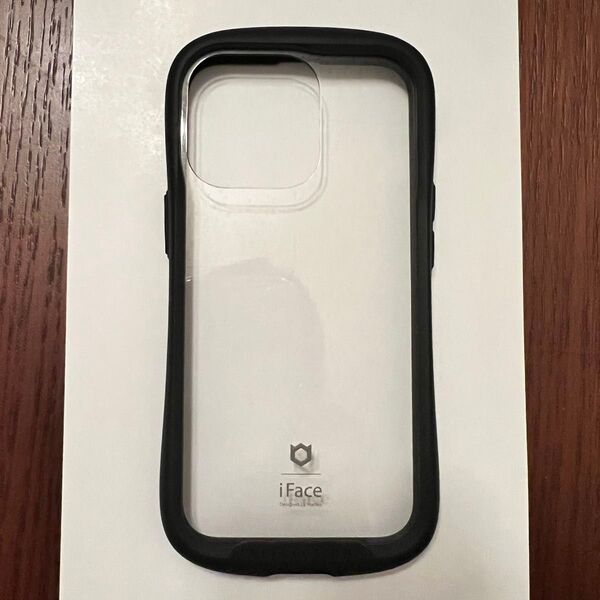 iFace Reflection iPhone 13 Pro ケース クリア 強化ガラス (ブラック)