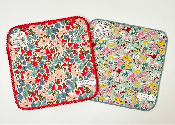 新品 リバティ ミニタオルハンカチ 2枚セット LIBERTY インターモード