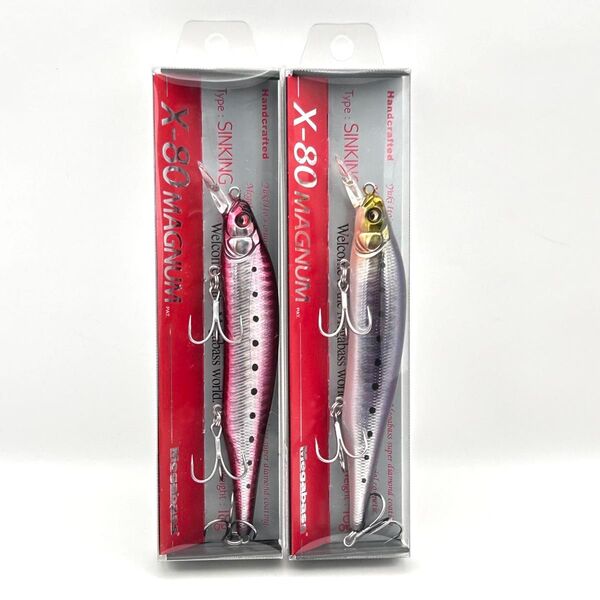メガバス X-80 マグナム 2個セット GG HEAT IWASHI & GG IL IWASHI ハチマル MEGABASS