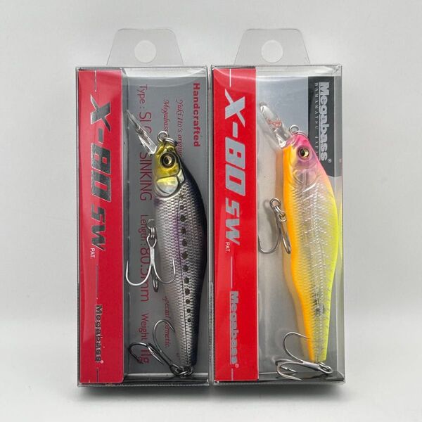 メガバス X-80 SW 限定カラーあり 2個セット 未開封ハチマル MEGABASS SP-C X80 サーフ シーバス
