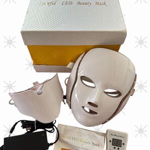 Colorful LED Beauty Mask フェイス ネック美顔器 ホワイト