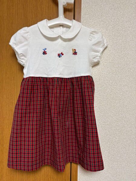 【美品】ファミリア ワンピース 90cm