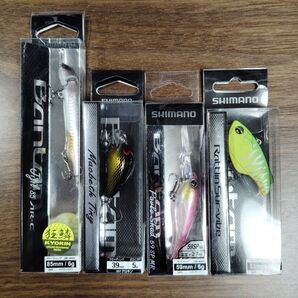 ⑦ シマノ バス釣り用ルアー 4個セット