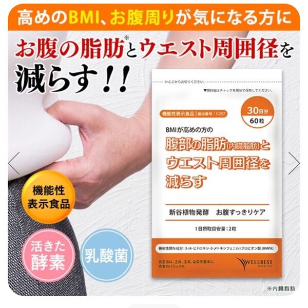 新谷植物発酵 お腹すっきりケア30日分 60粒
