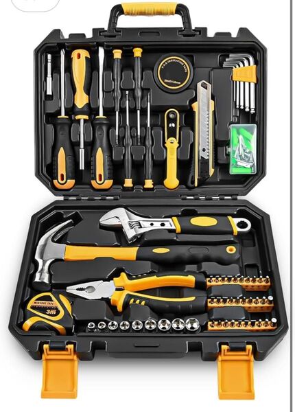 【工具セット】100点 DIY ツールセット 工具セット ボックス コンパクト 家庭用 家庭修理