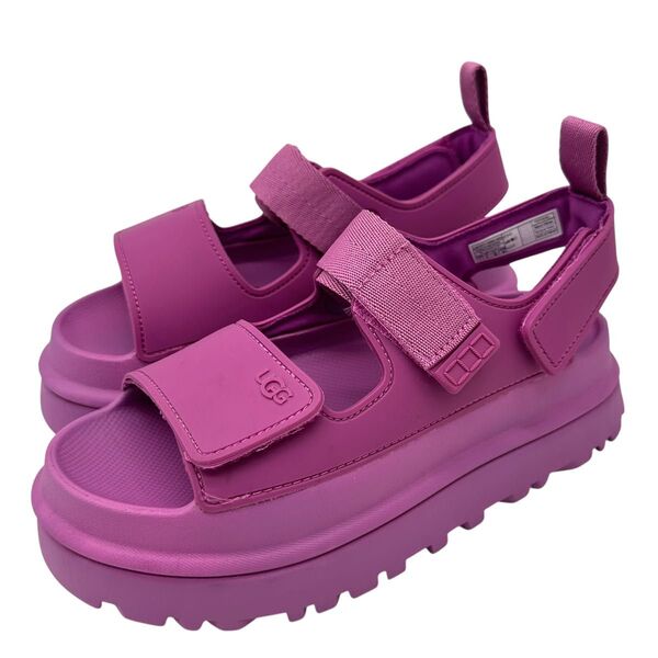 〈美品〉UGG アグ【24cm】GoldenGlow スポーツサンダル ピンク