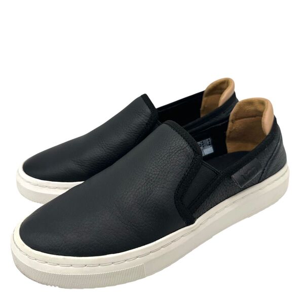 〈美品〉UGG アグ【23cm】プレミアムレザー スリッポン 黒 ブラック