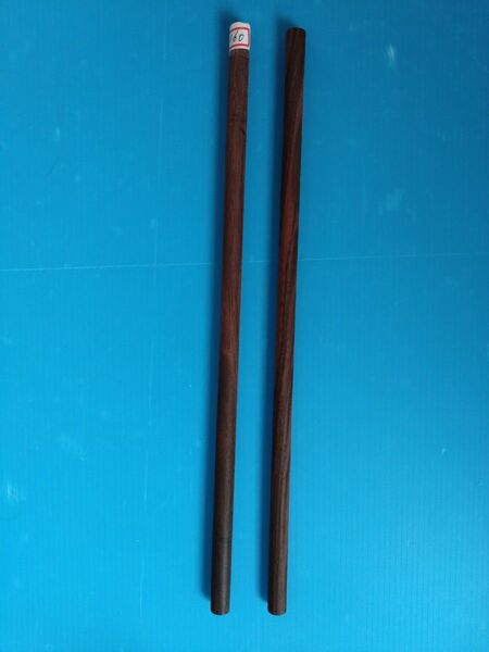 Mr160 黒檀丸棒 直径10mm 長さ30cm 2本