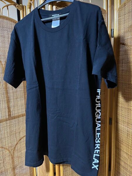 1piu1uguale3 RELAX Tシャツ プリントロゴ ブラック 新品未使用タグ無し