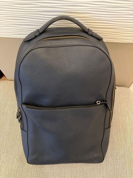 COACH メトロポリタン バックパック ペブルレザー ネイビー