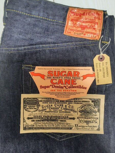 新品 未使用 W36 Sugar Cane シュガーケーン S1945 大戦 デニム ジーンズ アメカジ ビンテージ