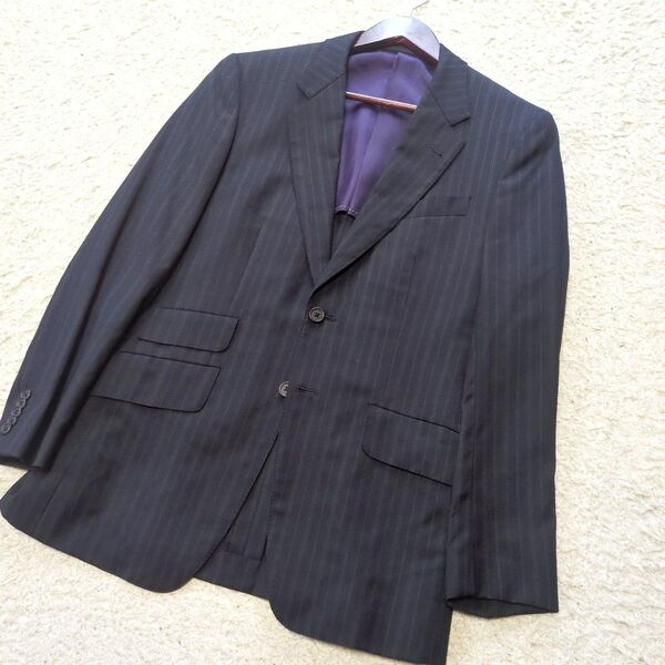 5-14【高級生地】Loropianaロロピアーナ生地 PaulSmithポールスミス テーラードジャケットサイズL