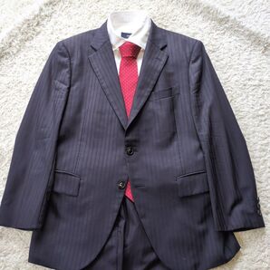 4-17高級生地DRAGO SUPER130s使用ビジネススーツMARIO VALENTINO メンズスーツ サイズL