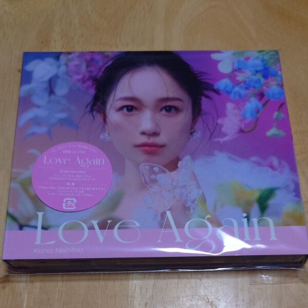 初回生産限定盤 スリーブケース仕様/ステッカーA/フォトブック DVD付 西野カナ CD+DVD/Love Again 新品同様