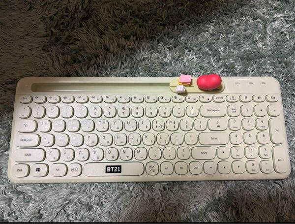 BT21 Bluetooth ワイヤレスキーボード ミントグリーン tata