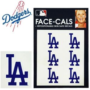 【正規品】MLB ドジャースフェイスシール