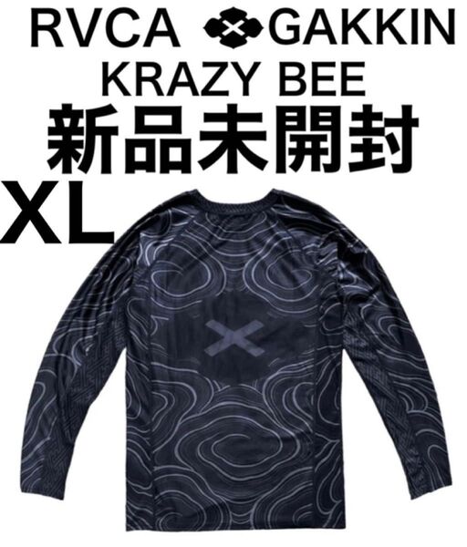 GAKKIN RVCA KRAZY BEE 新品未開封 XLサイズ ラッシュガード ルーカ クレイジービー ガッキン 送料込み