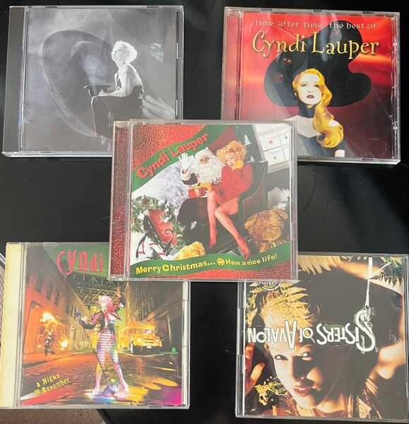 シンディーローパーCD5枚セットと切り抜き CD