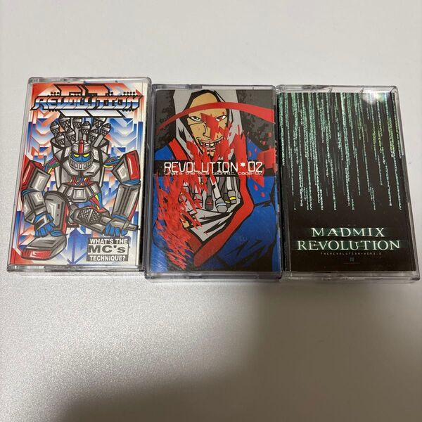 REVOLUTION 3本セット 日本語ラップ カセットテープ ICE BAHN 晋平太
