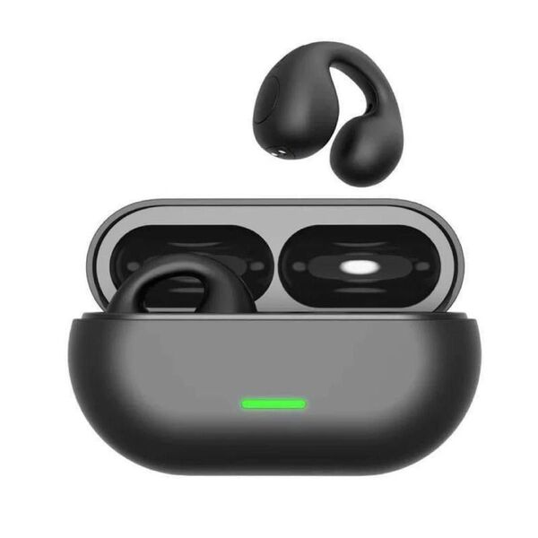 骨伝導 空気伝導ワイヤレスイヤホン Bluetooth5.3対応 イヤーカフ型 開放型 オープンタイプイヤホン