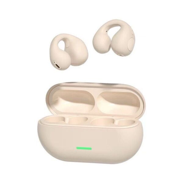 骨伝導 空気伝導ワイヤレスイヤホン Bluetooth5.3対応 イヤーカフ型 開放型 オープンタイプイヤホン