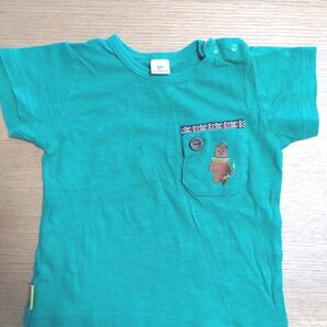 Le Chiave 子供服 Tシャツ 80 グリーン グリーン