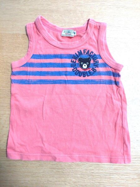DOUBLE.B ノースリーブTシャツ 80 ピンク