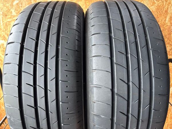 T-499【超バリ山/2021年製造】ブリヂストン Playz PX-RVⅡ!225/55R17 101V【2本】程度良好!