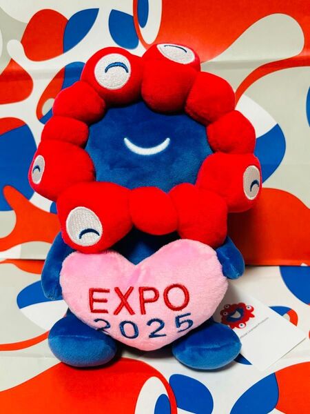 【新品】関西万博 2025 ミャクミャク ぬいぐるみ ハート もちもち
