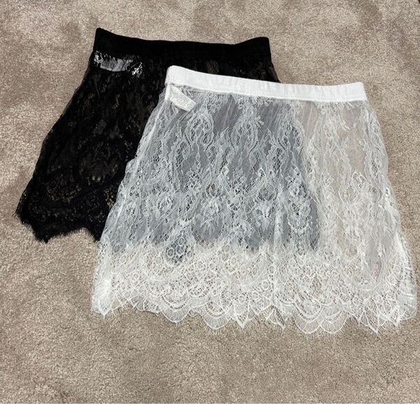SHEIN シーイン レース スカート 2枚セット