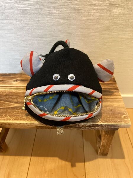 チョウチンアンコウポーチ ハンドメイド