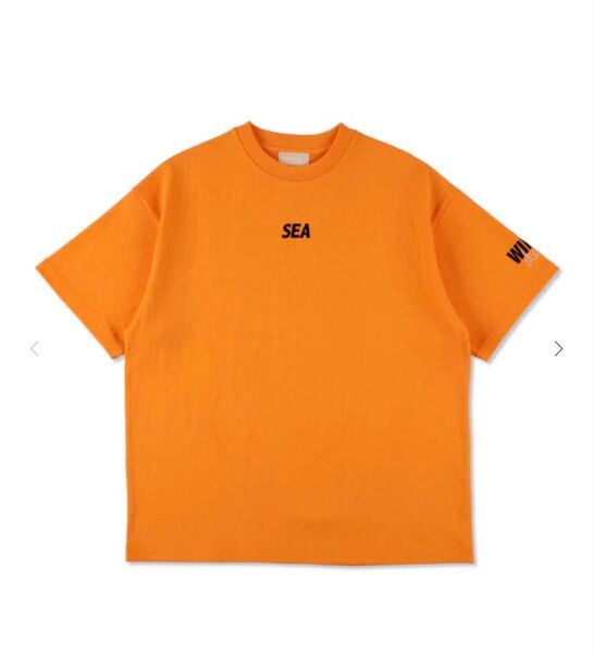 新品 S ウィンダンシー S/S Tシャツ オレンジ 新木優子着用 同型同色 刺繍 半袖Tシャツ