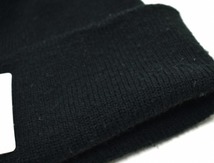 430 FOURTHIRTY フォーサーティー LABEL PATCH BEANIE アクリルビーニー FREE BLACK ラベルパッチ KNIT CAP ニットキャップ ニット帽 帽子_画像4