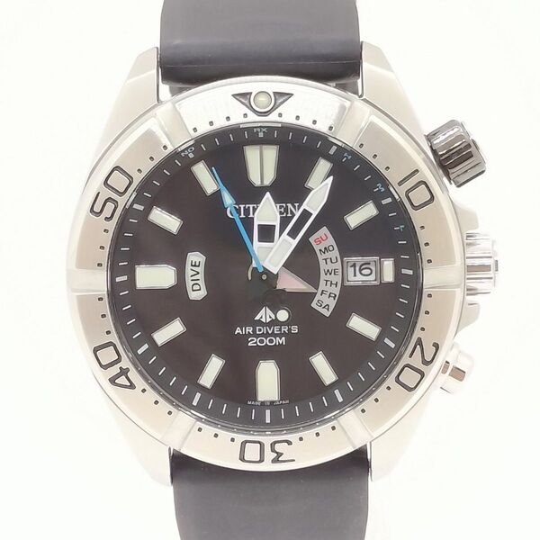 【美品】CITIZEN シチズン プロマスター エコ・ドライブ電波 ダイバーズ PMD56-3083 箱保付きメンズ腕時計