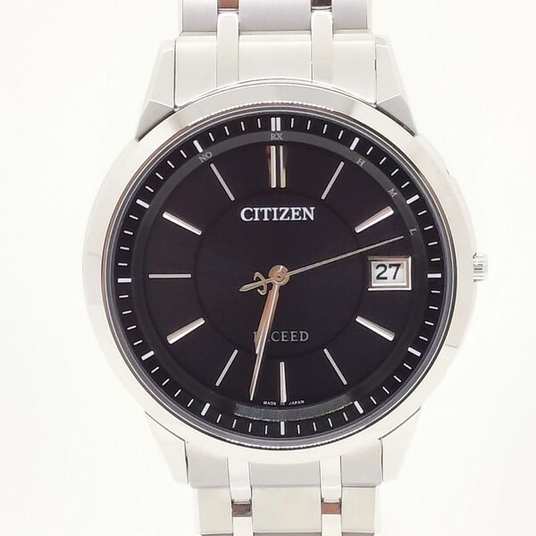 【極美品】CITIZEN シチズン EXCEED エクシード エコ・ドライブ電波 EBG74-5025 箱保付メンズ腕時計