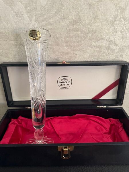 BOSPORUS CRYSTAL クリスタル 一輪挿し 未使用 箱痛みあり