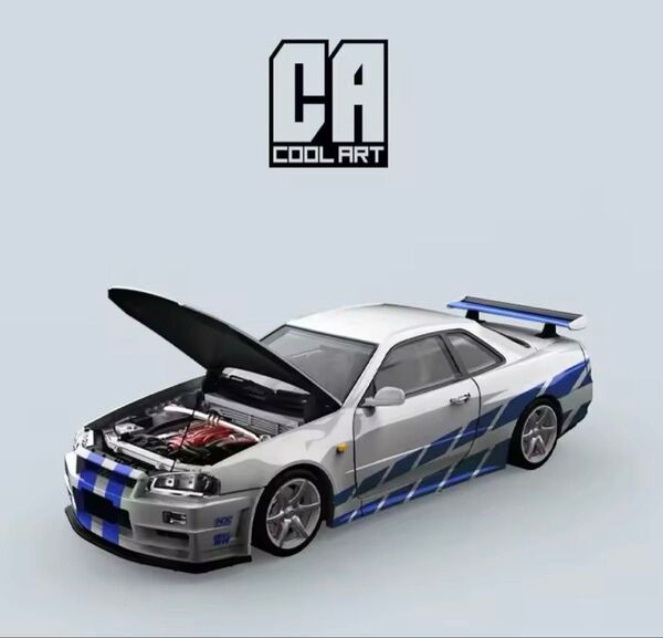 ワイルドスピード スカイライン GTR R34 リミテッドエディション 1/64 シリアルナンバー入り