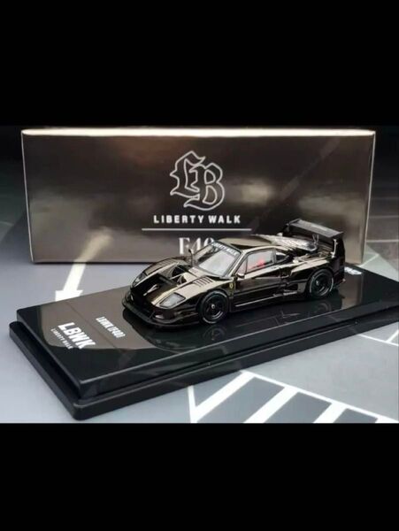 LBWK フェラーリ F40 クロームブラック INNO64 イノモデル1/64ミニカー