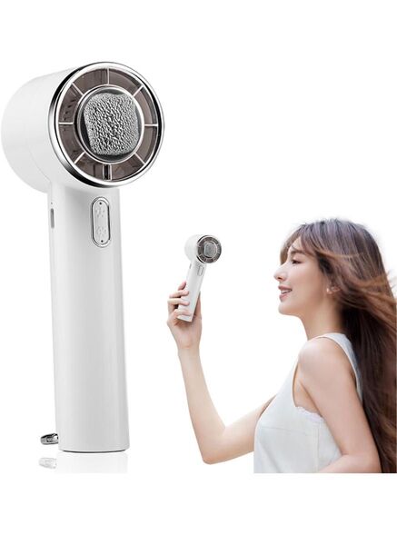 ハンディファン 冷却プレート搭載 携帯扇風機 冷感 手持ち扇風機 ハンディ扇風機 5段階風力調節 長時間稼働