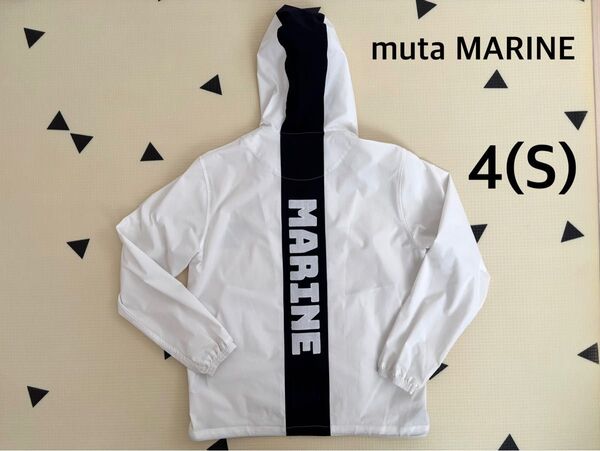 mutamarine ムータマリン S 白 4 ジップジャケット ゴルフ フード付き アウター ウインドブレーカー 上着 メンズ