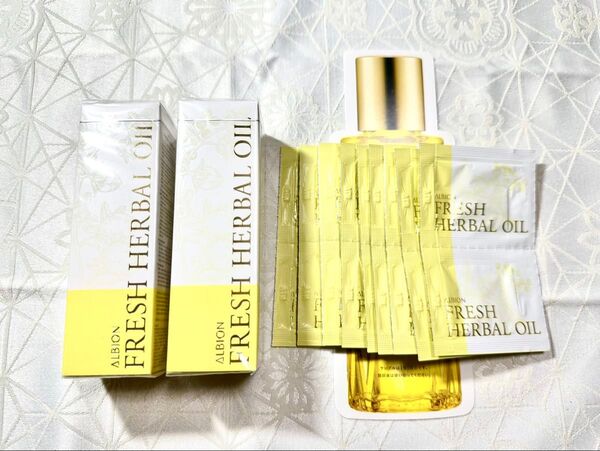 アルビオン フレッシュハーバルオイル 40ml 2個 & 0.3ml 20包