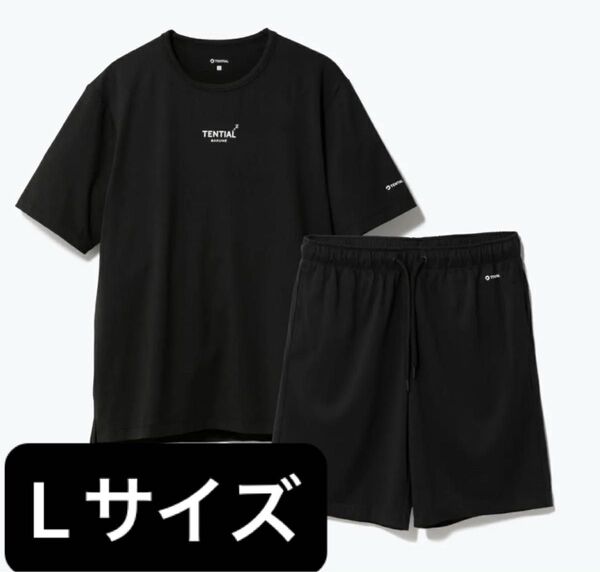 TENTIAL BAKUNE Dry 半袖Tシャツ ショートパンツ セット Lサイズ 上下セット 黒