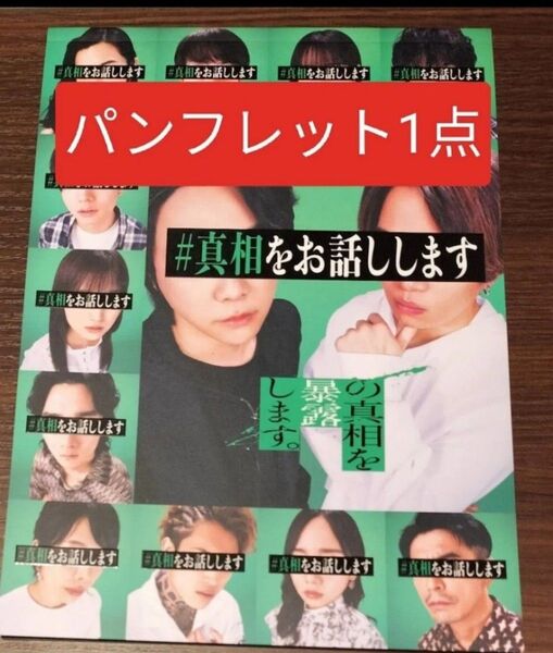 #真相をお話しします パンフレット 大森元貴 Mrs. GREEN APPLE ミセスグリーンアップル ミセス 菊池風磨