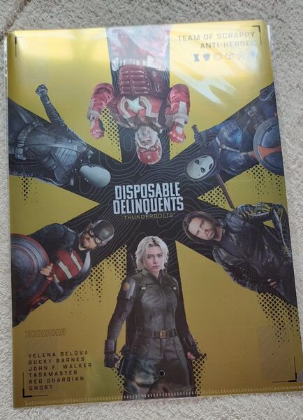 未開封 サンダーボルツ メタリッククリアファイル クリアファイル MARVEL マーベル