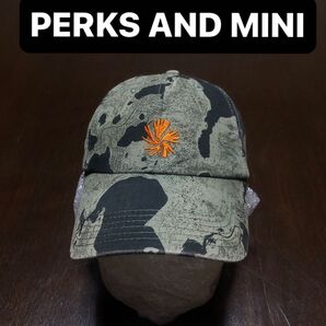 パークスアンドミニ パム リップストップ カモフラ キャップ 迷彩 6パネル PERKS AND MINI